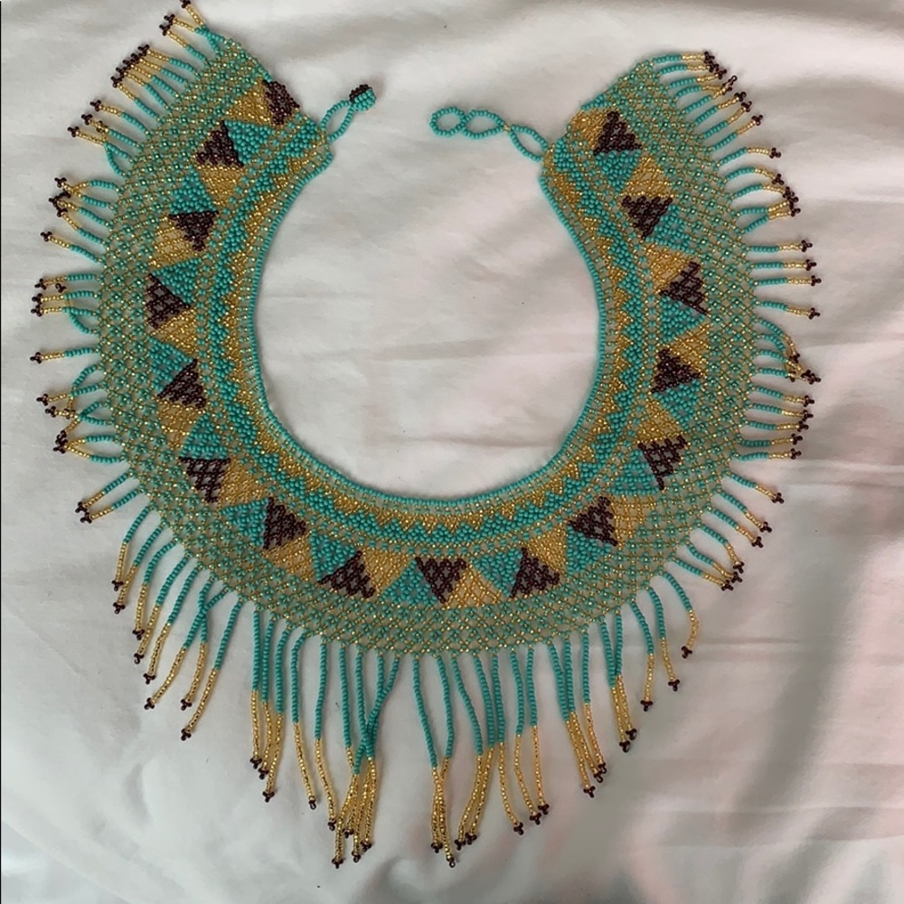 Handmade beaded necklace Made in Panama